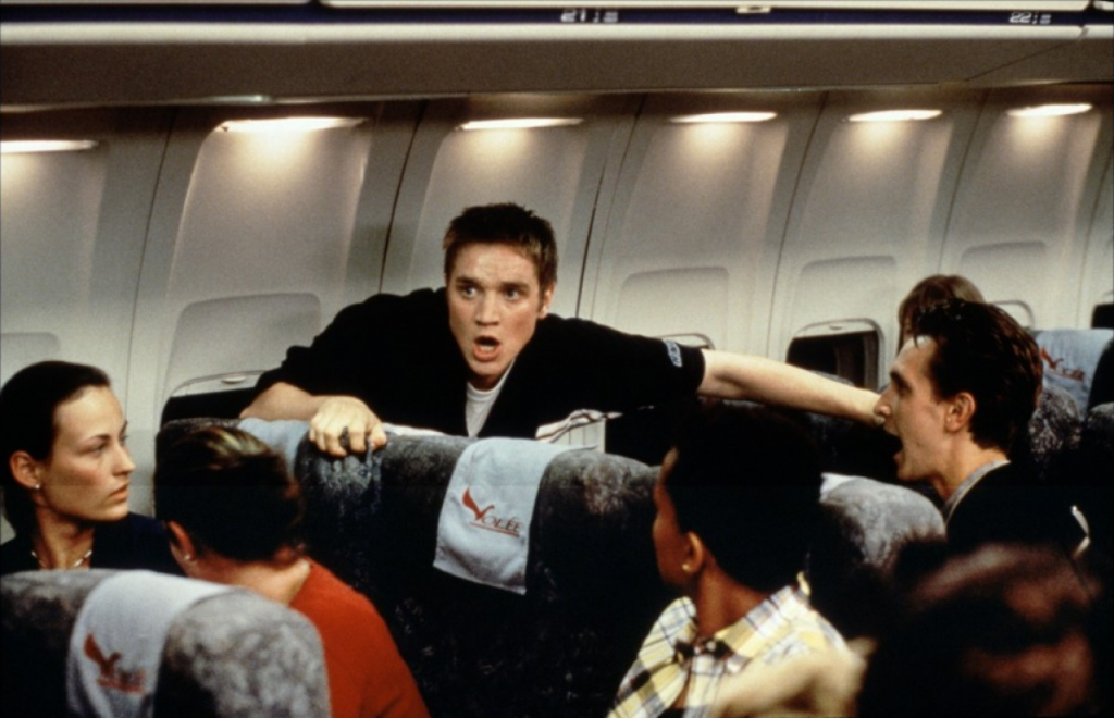 Fear of flying rocks the first act of the airplane horror, Final Destination.