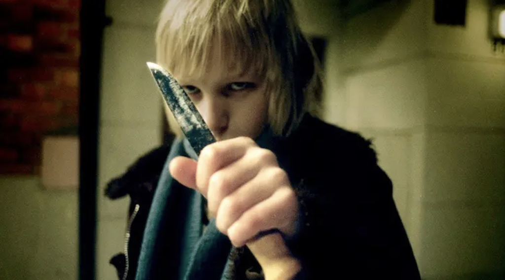 Still image from Swedish horror film Let the Right One In.