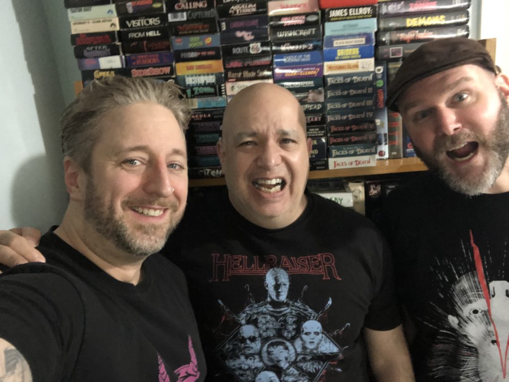 Greg Palko, Billy Crash, and Jonny Numb at Palko's house of horrors!